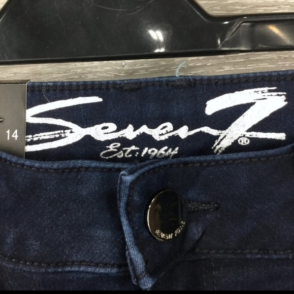 Seven7 Women's High Rise Ankle Skinny Jeans 14 - Picture 5 of 7